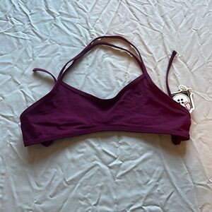 JOLYN PURPLE TIE BIKINI TOP